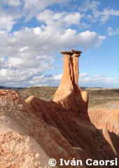 Strange geological formations in Petrified Forest José Ormachea